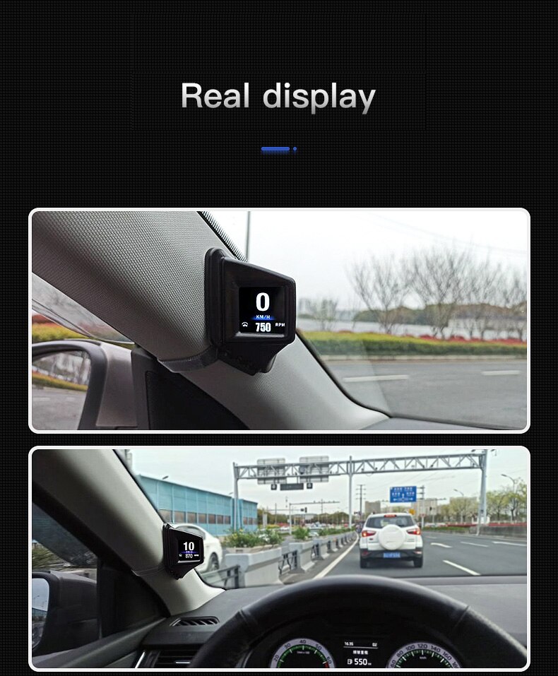Head-up Display GPS Speedometer HUD GADGET AP-1 OBD2+GPS HUD On-board Computer Battery Voltage RPM Turbo Pressure Oil&Water Temp