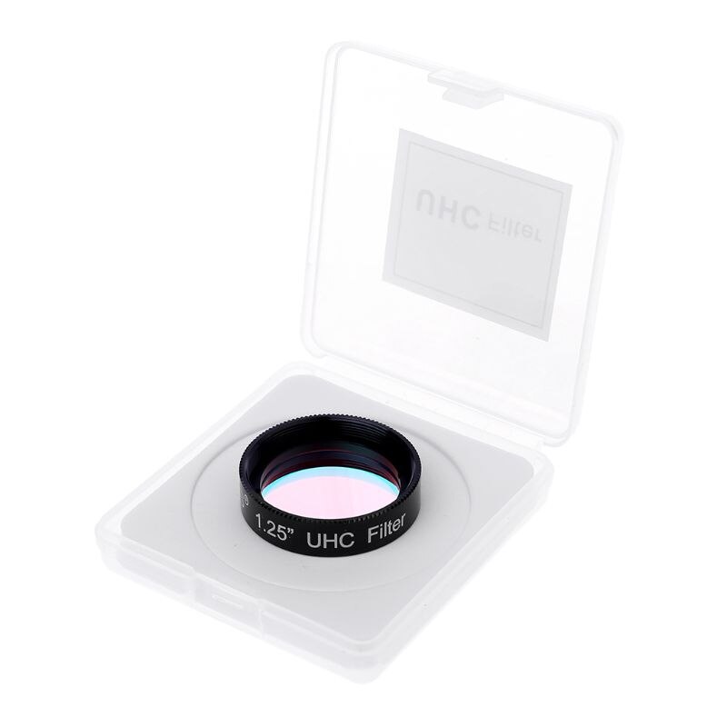 UHC Filter 1.25" Telescope Filter for Astronomy Telescope Monocular Eyepiece Improve Image Contrast Reduces Light Pollution
