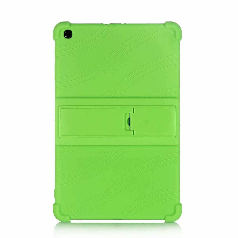 Case for Samsung Galaxy Tab A 10.1 SM-T510 T515 Tablet Case Stand Cover for Samsung Galaxy Tab A 10.1 Funda Capa Case: Green