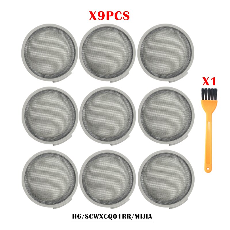 til xiaomi mijia roborock  h6 scwxcq 01rr håndholdt støvsuger tilbehør vaskbart hepa filter støvpose reservedel: Plomme