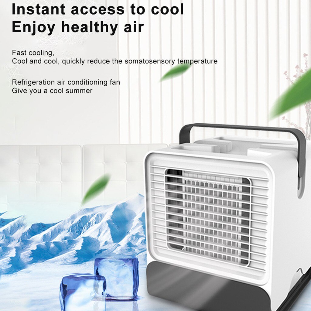 Home Mini Air Conditioner Portable Air Cooler USB Small Portable Mini Air Conditioner Cooling For Bedroom Artic Cooler Fan #Z