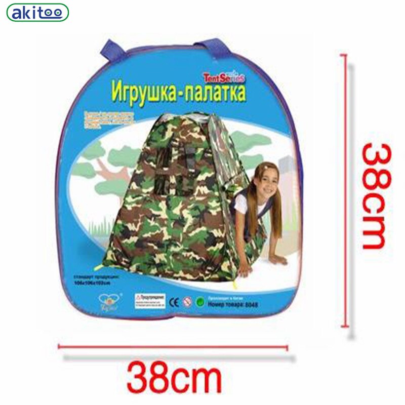Little Army Kids Tent Casa Boy Play Tent Children Outdoor Toys Army Green Play house Teepee Foldable Sports Beach Tent