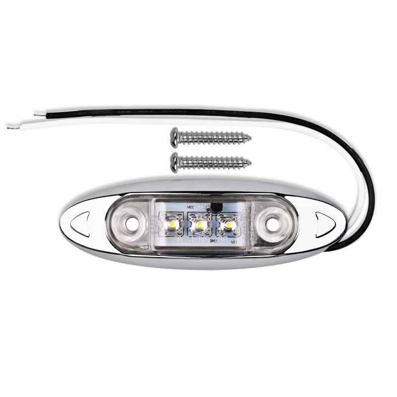 Accessories Side Marker Lights Replacement Parts Driving LED Clearance Truck Trailer White Waterproof