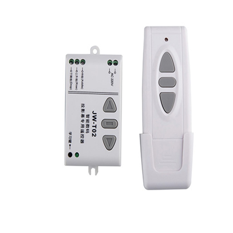 Ac 220 v motor trådløs fjernbetjening switch up down stop rørformet motor controller motor fremadvendt tx rx låst