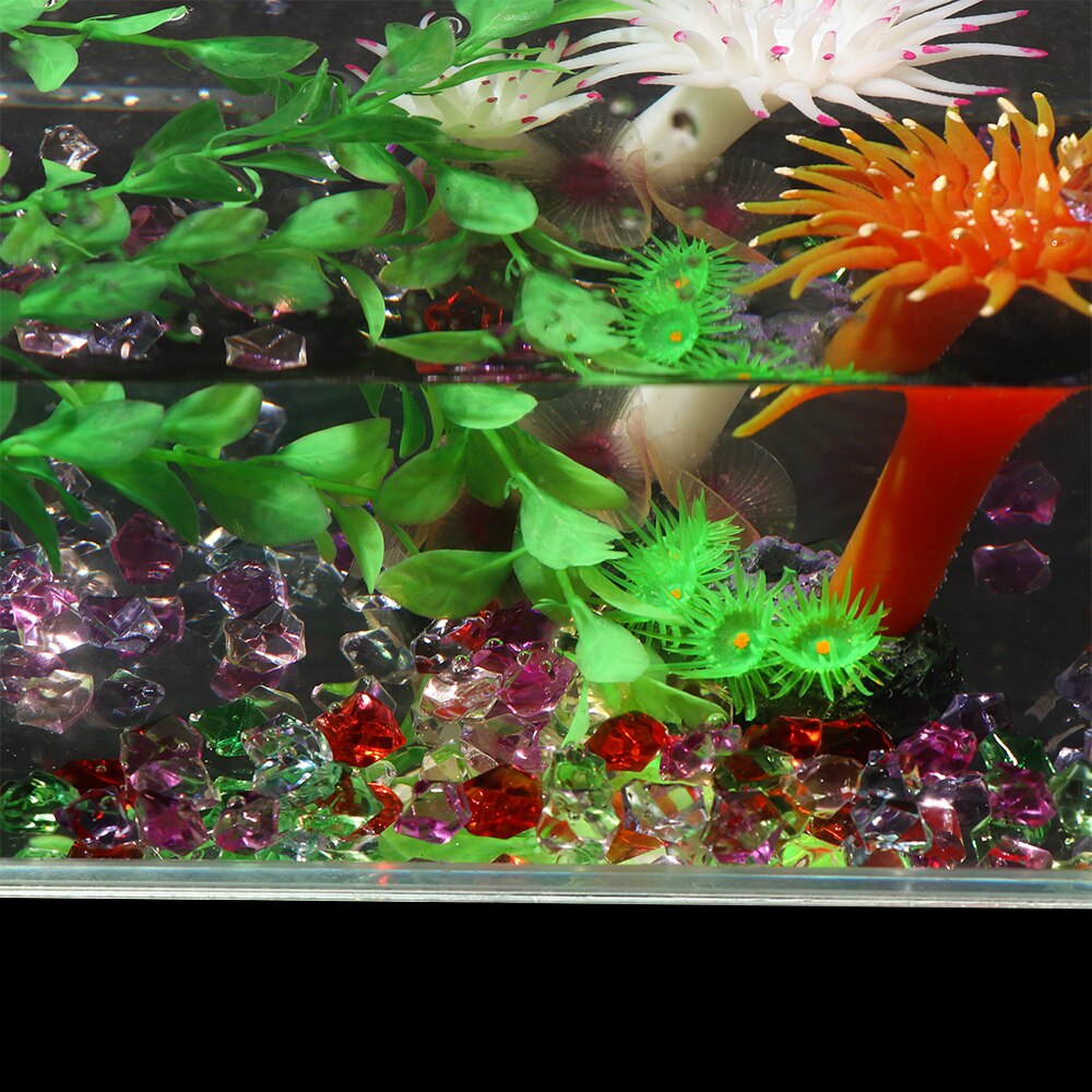 50 pièces/sac de 1.4x1.1cm | Pierres acryliques colorées d'aquarium, Cubes de glace en cristal décoratifs, Vase remplissage de galets réservoir de poissons, ornement de la maison