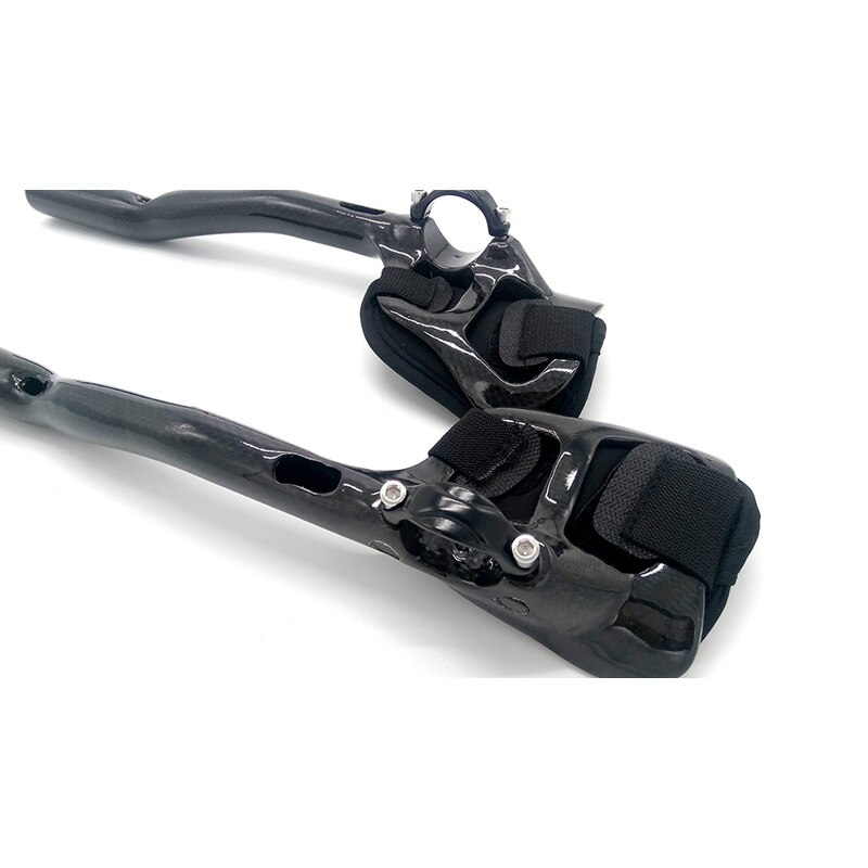KEDDIE-Manillar de bicicleta de triatlón, barras de manillar de carbono 3K para bicicleta tt
