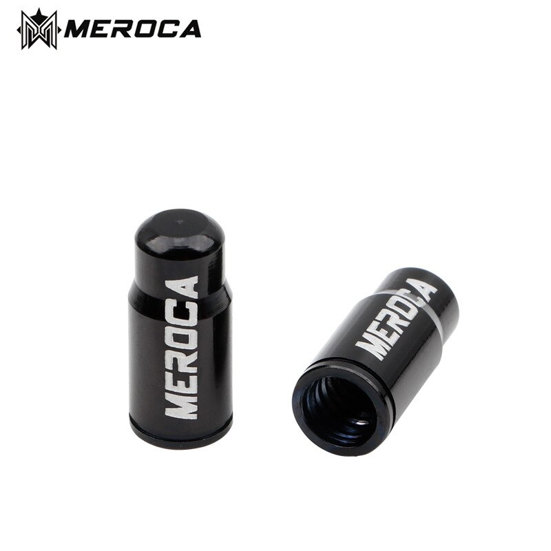 2 stuks meroca mountainbike band schrader/presta ventielen stofkap racefiets ventieldop stofdicht fietsaccessoires: Presta pet zwart