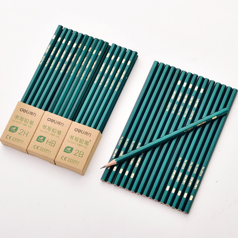 10 Pencils/box 2B 2H HB Drawing Sketch Pencil Drawing Pencil Office School Learning Pencil School Art Test Pencil