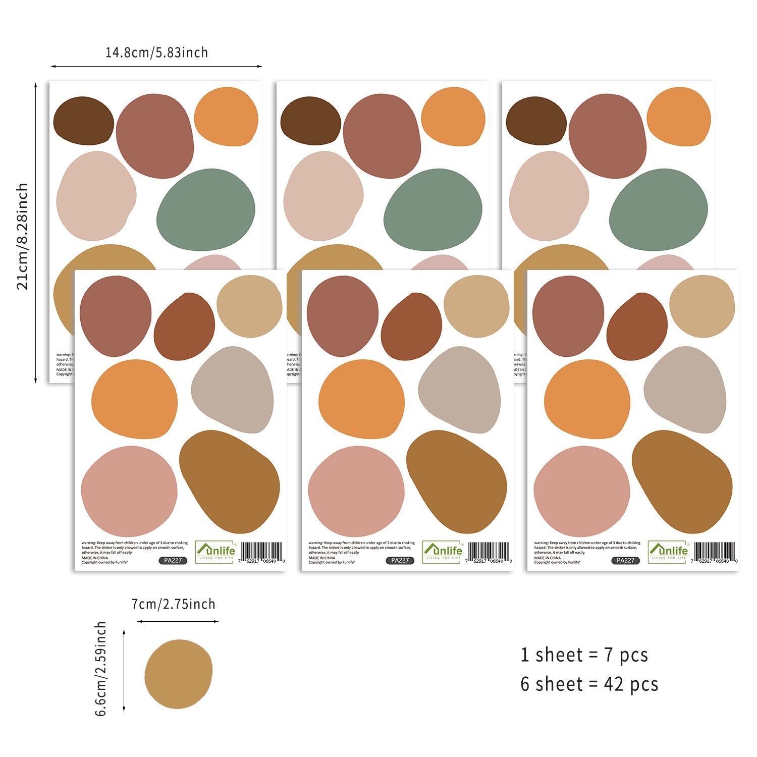 Boho przedszkole kreatywna ściana naklejka dla dzieci pokój dziewczynki chłopcy salon Home Decor Cartoon kropki zwierzęta Vintage naklejki: PA227