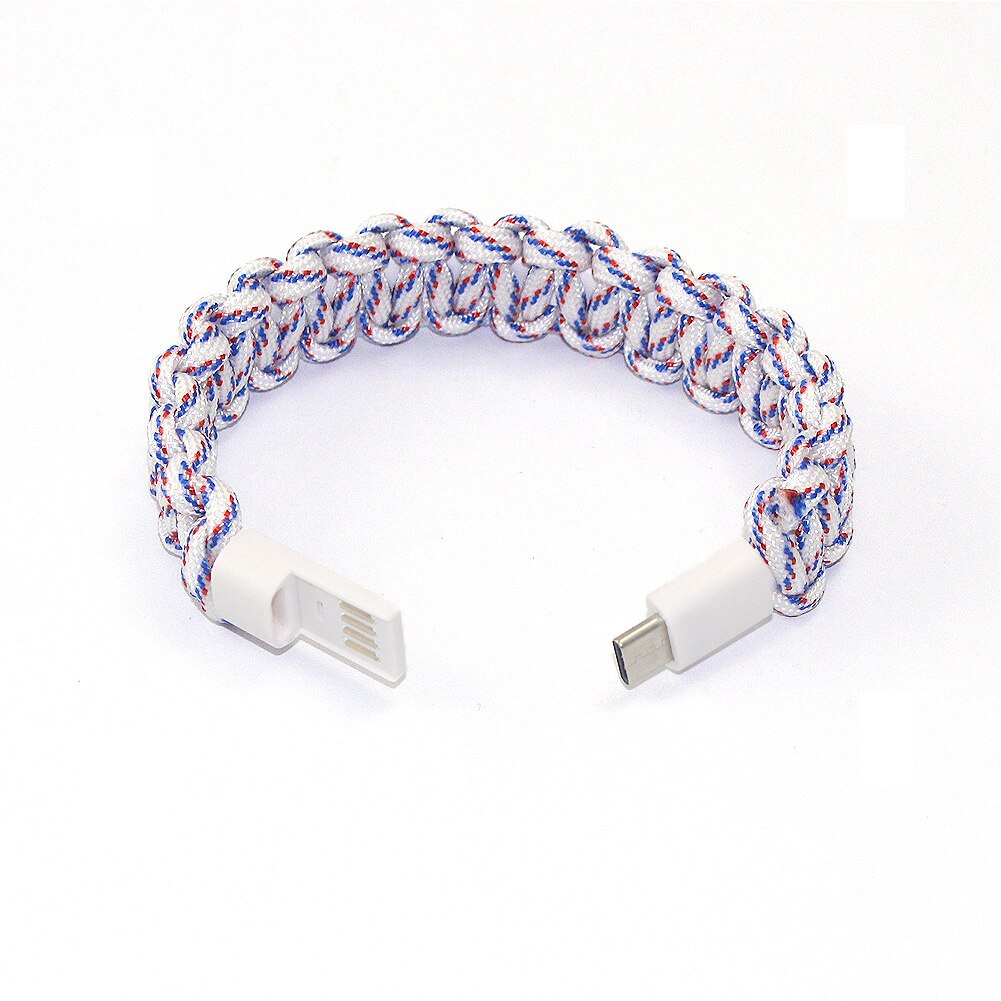 Telefon Geflochtene Armband Schnelle Portable Outdoor Draht Daten Kabel Wearable Wrist USB Lade Typ C Zubehör Für HUAWEI