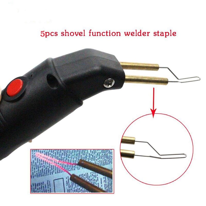 Grampeador quente plástico carro pára-choques kit de reparo carroçaria fender carenagem soldador ferramenta reparação soldagem profissional máquina solda, 20