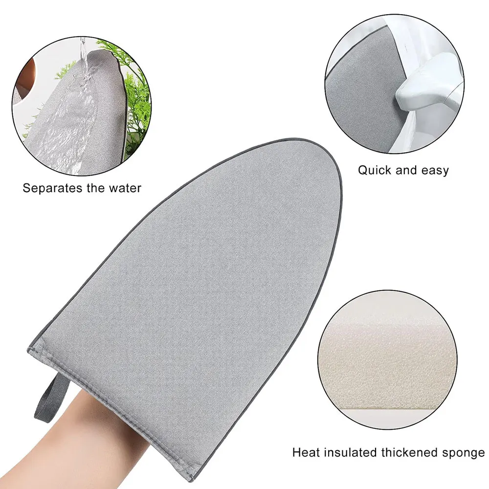 1pc Kleding Kledingstuk Stoomboot Mouw Strijkplank Houder PortabLe Ijzeren Tafelrek Handheld Mini Strijkpad Hittebestendige Handschoen