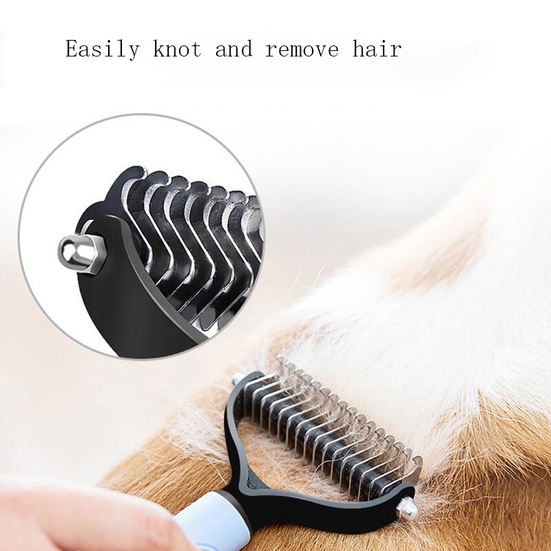 dog rake comb pet comb cat dog hair comb pets knot comb Pet Dog Cat Hair Removal Brush Comb Pet Grooming Tools Hair