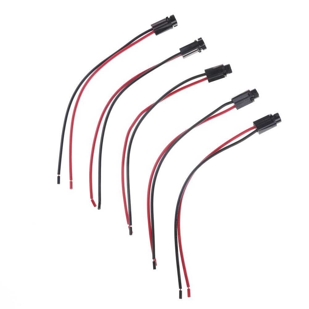 5 stk  t5 led pæreholder fatning til 1.2w w3w led bredde instrument lys  t5 fatning led  t5 fatning stik forlængerledninger sele