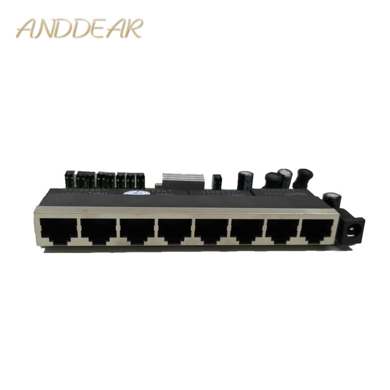 OEM model 8 Port Gigabit Switch module Desktop RJ45 Ethernet Switch module 10/100/1000mbps Lan Hub switch module 8 portas