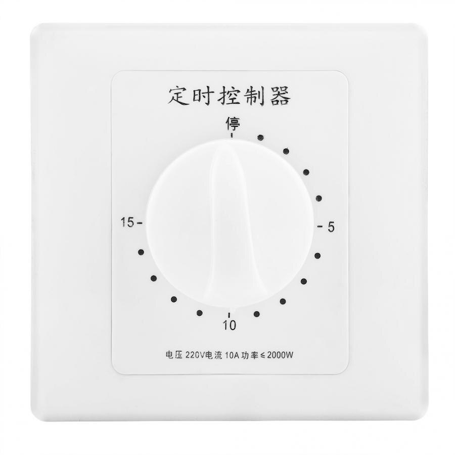 Sales Mechanical Timer Swtich 220V 15 Minutes Intelligent Timer Switch Controller Countdown High Power Timing Control Tools