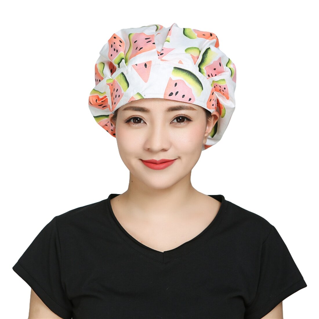 Chef Kitchen Hat Unisex Catering Cooking Caps Printed Work Caps Chef Hat Restaurant Bakery Chef Waiter Uniform