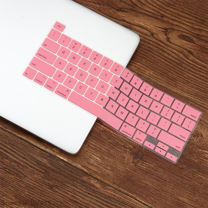 Funda protectora de silicona para teclado de MacBook, Protector de piel para MacBook Pro 16 A2141 / M1 Chip Pro 13 A2338 A2251 A2289: Pink