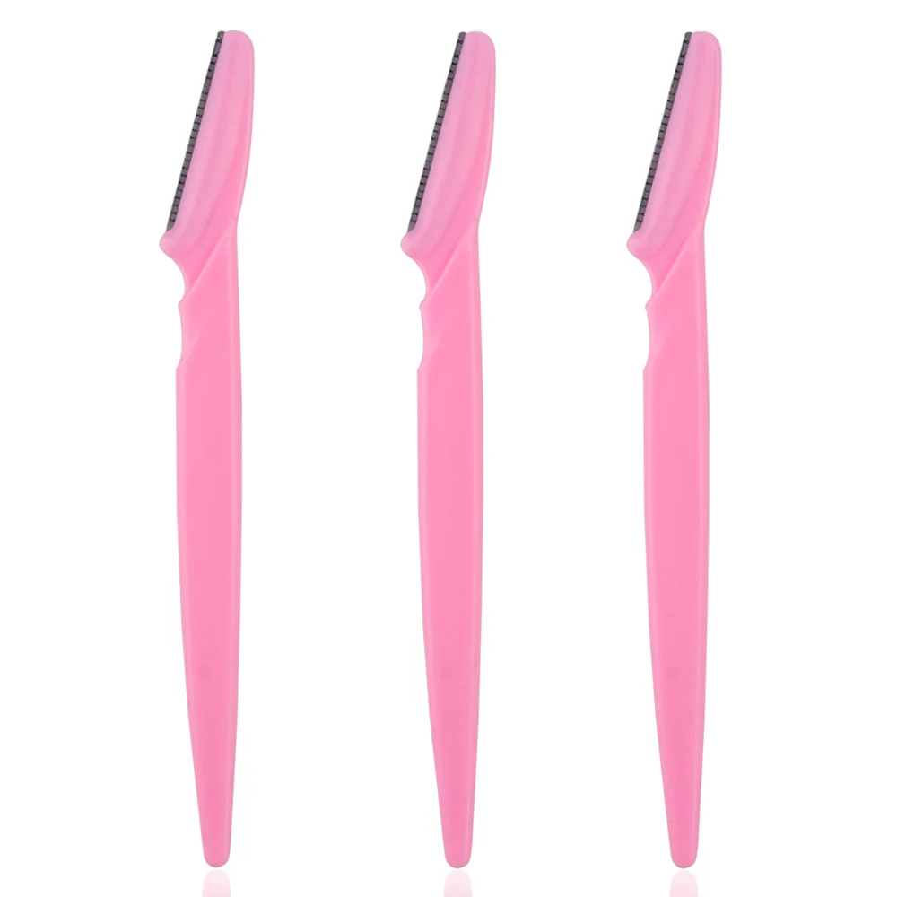 3/10Pcs Eyebrow Trimmer Blade Shaver Portable Face Razor Eye Brow Epilation Hair Removal Cutters Safety Razor Woman Makeup: black