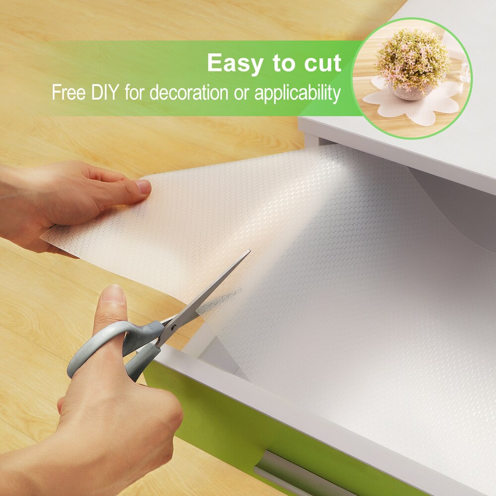 2 rollen waterdichte aanrechtblad afdekking lade onderlegger tafelmat kastvoering voor restaurant kantoor 200 x 43 cm