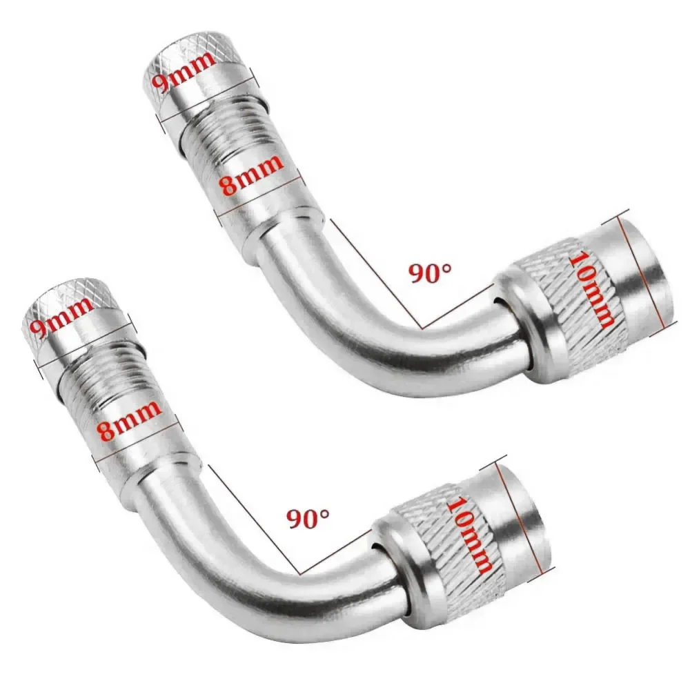 45 90 135 Grad Winkel gebogener Ventiladapter Reifenschlauch Ventilverlängerungsadapter für Motorrad LKW Auto Moto Fahrrad: Blau