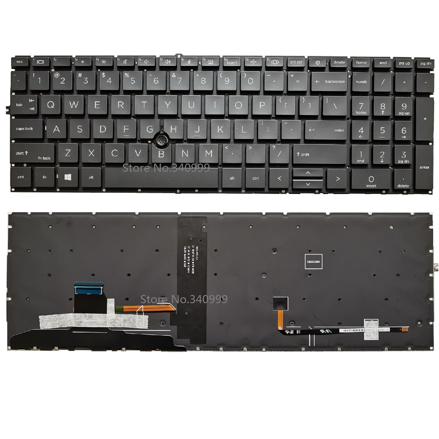 Original US Keyboard For HP EliteBook 850 855 G7 English With Backlik Pointer NO Frame