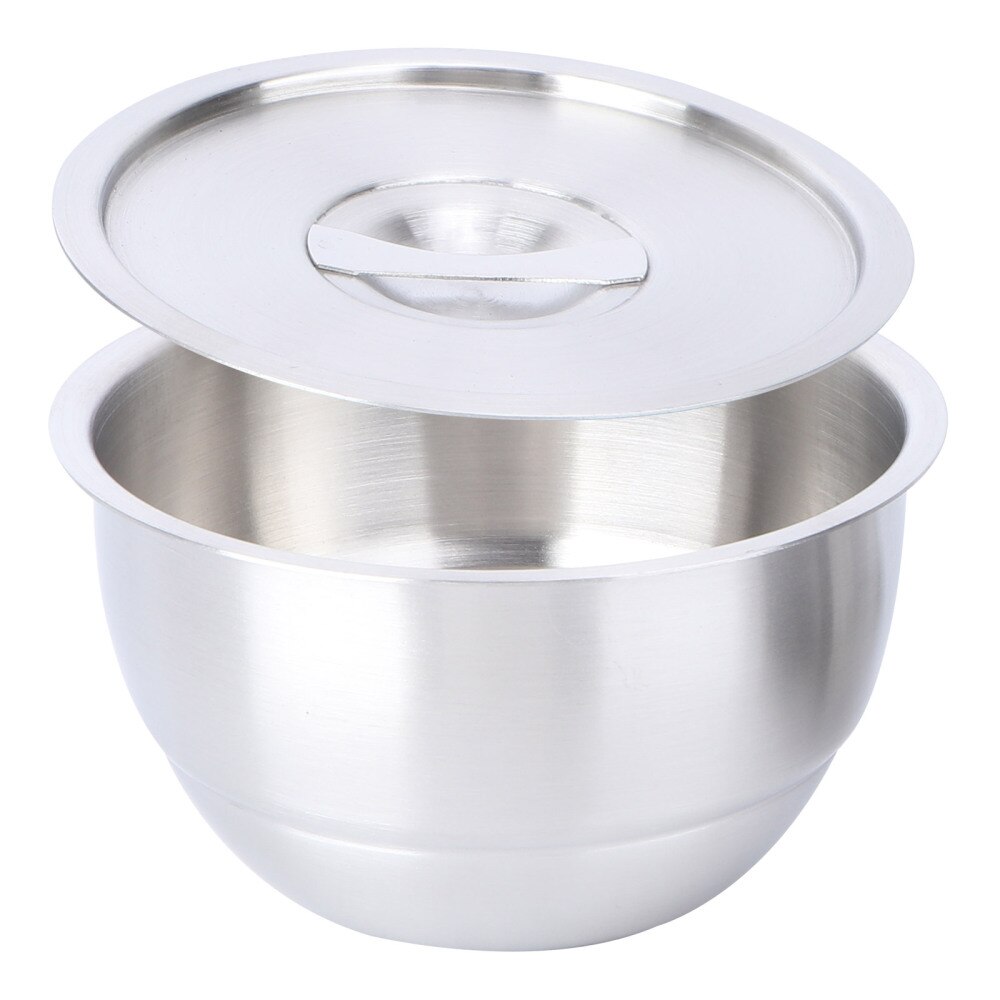 1Pc bol inox avec couvercle grand bol à soupe bol de riz cuit à la vapeur bol à ragoût