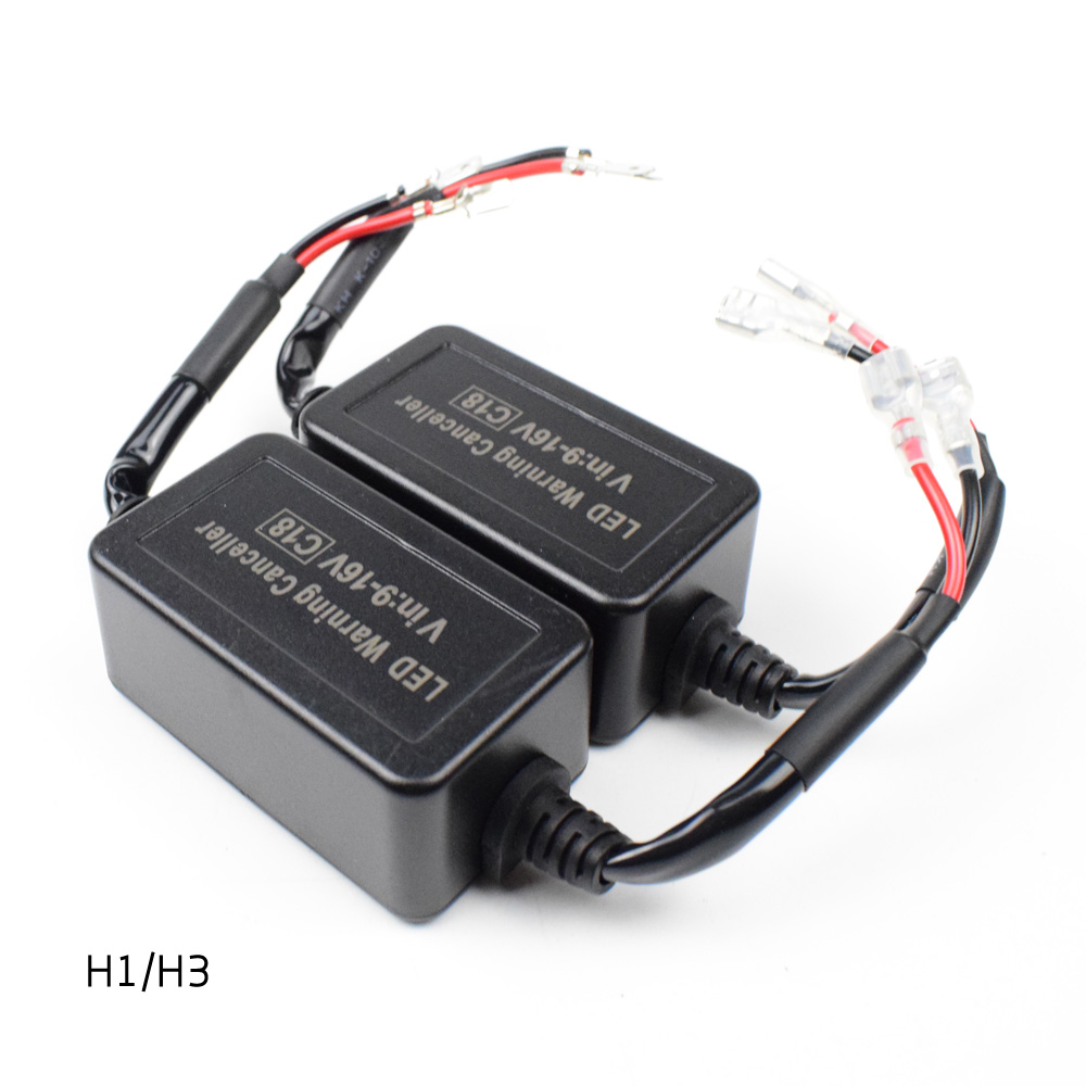 Decoder Led Canbus H7 Belastingsweerstand Versterken Led Canceller H4 Koplamp Emc H1 H3 H8 H9 H11 880 9005 9006 9012 Hir2 2Pcs C18: H1 H3