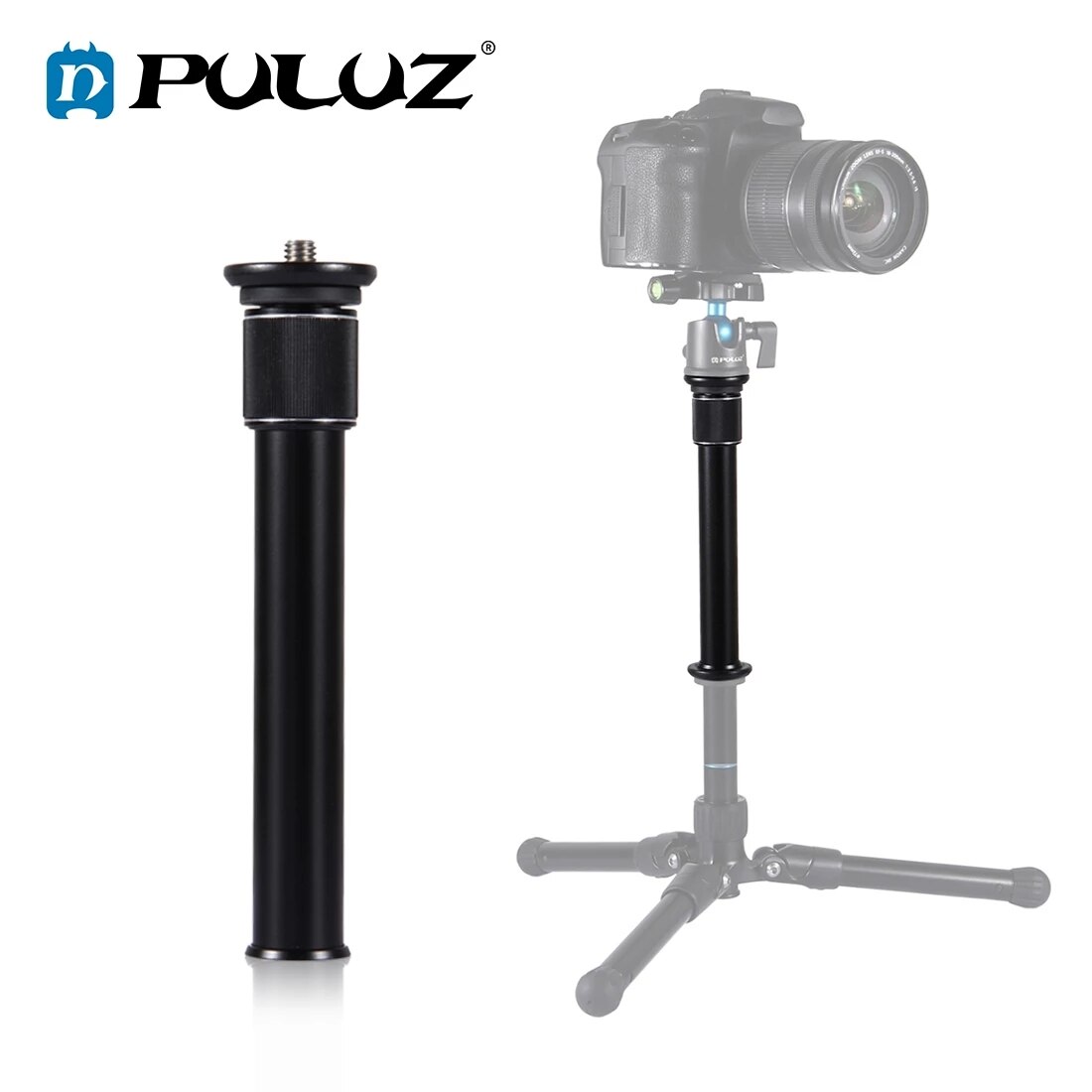 Tripode professionale DSLR 1/4 o 3/8 vite asta di prolunga monopiede regolabile in metallo con treppiede regolabile per fotocamera reflex DSLR