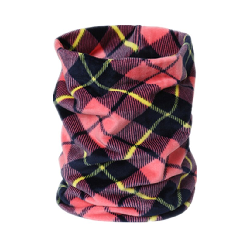 Women Scarf Set Lady Hat Winter Warm Soft Elasticity Neck Rings Scarves Headgear female foulard headscarf: pink