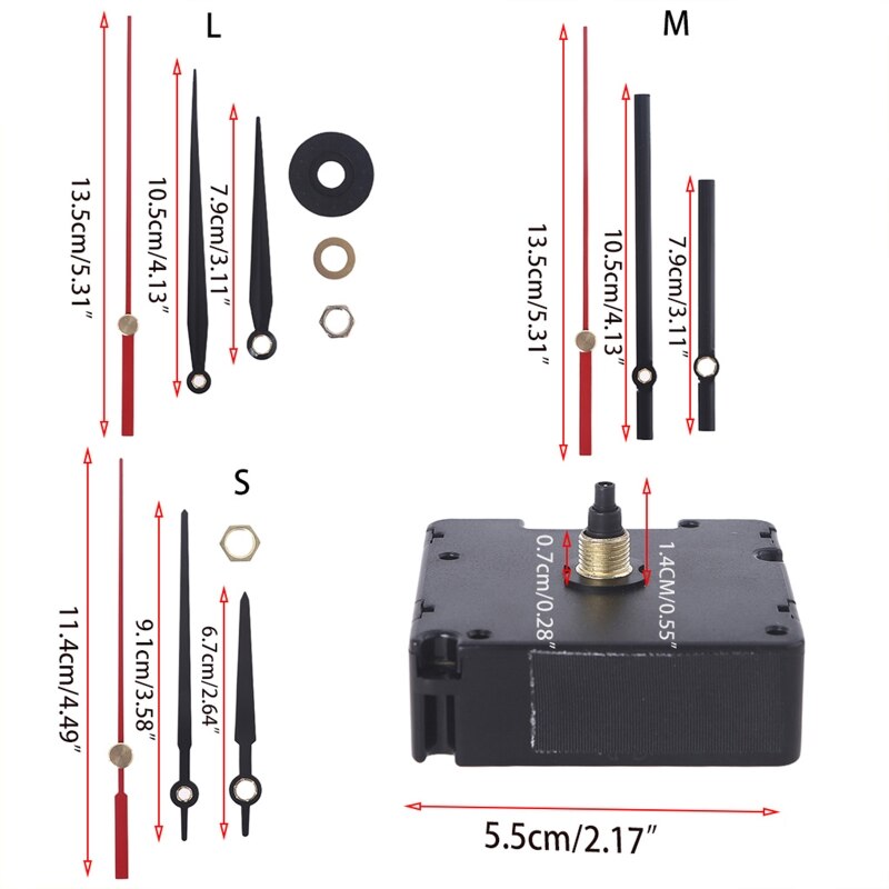 NICEFurniture Atomic Radio Controlled Silent Clock Movement Mechanism DIY Kit Germany DCF Signal Replacement Repair Parts