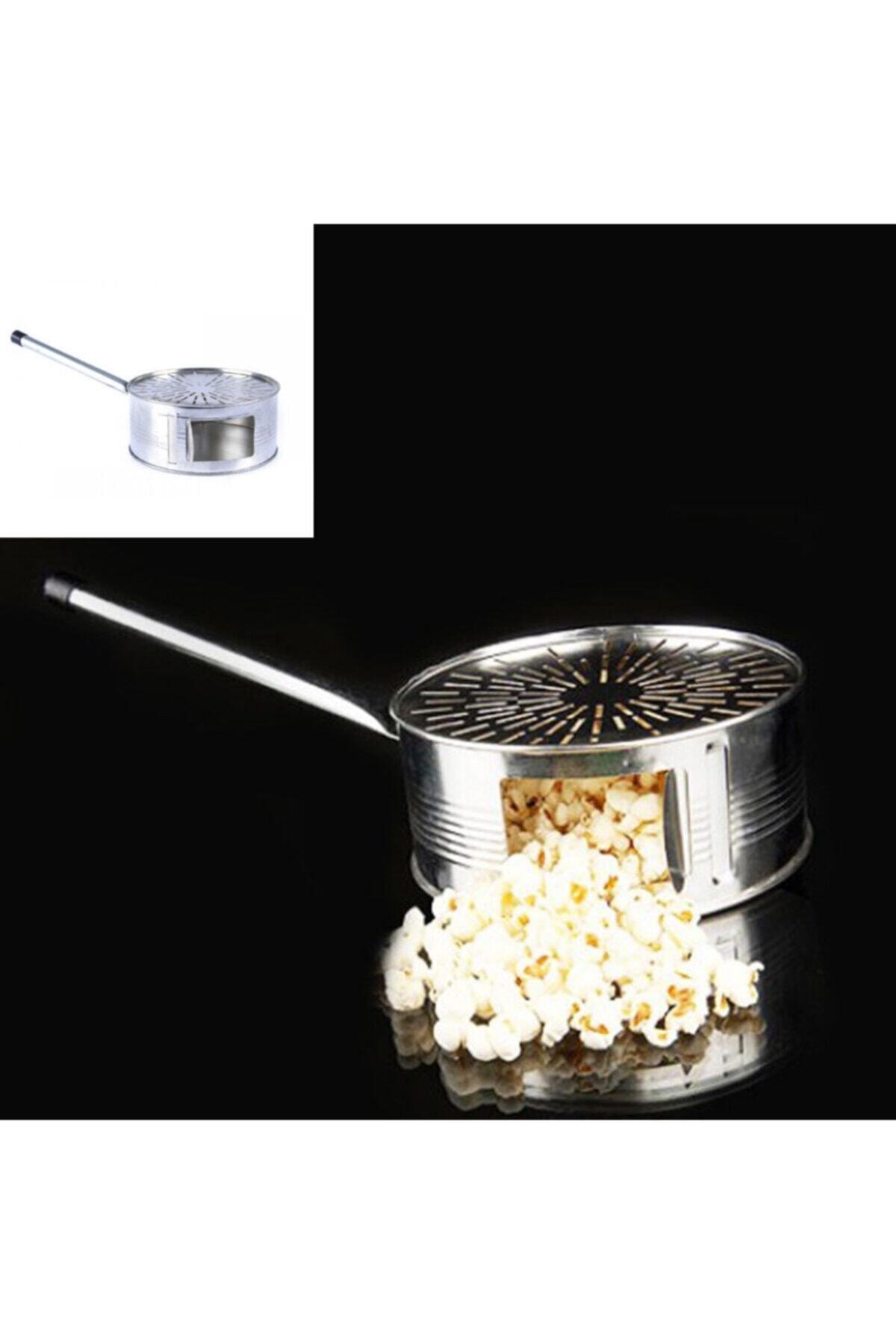 Nostalgische Fornuis Top Olie Gratis Popcorn Pan 18 Cm Diameter