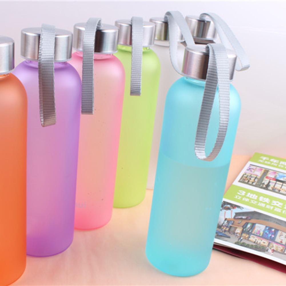 600Ml Outdoor Sport Travel Camping Fles Draagbare Transparante Fles Vruchtensap Waterkoker Fietsen Reizen Drink Water Bottle Cup