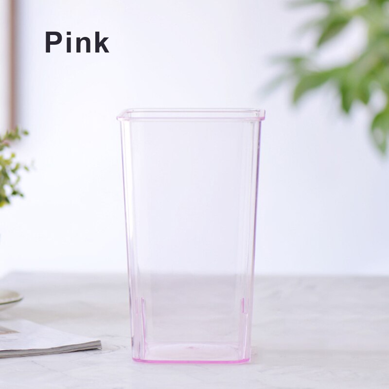 Acryl Extra Grote Wake Bloem Emmer Transparante Plastic Bloem Vaas Bloem Shop Huishoudelijke Home Decoratie Bloem Winkel: Pink - L
