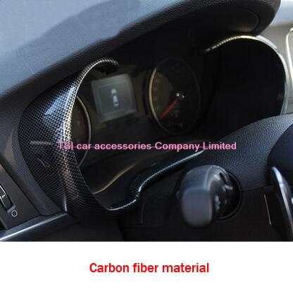 Bil-styling dekoration bil instrumentpanel instrumentbræt bezel cover trim abs styling klistermærke til kia optima  k5 tilbehør: 2