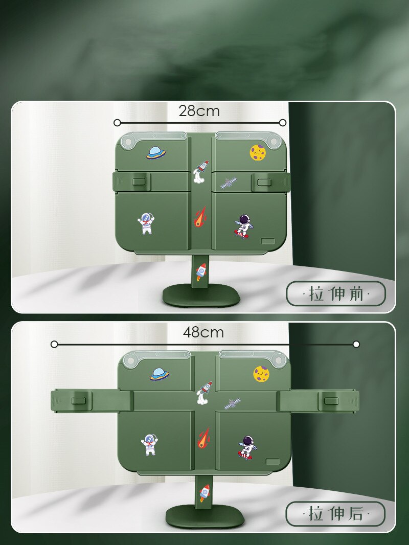 2022 Adjustable Portable Reading Rack Book Holder Support Document Shelf Bookstand Tablet Music Score Recipe Stand