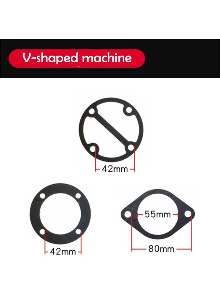 1 set/3pcs Paper Pad Clip Steel Sheet Air Compressor Cylinder Head Base Valve Plate Sealing Gasket Washers: PURPLE