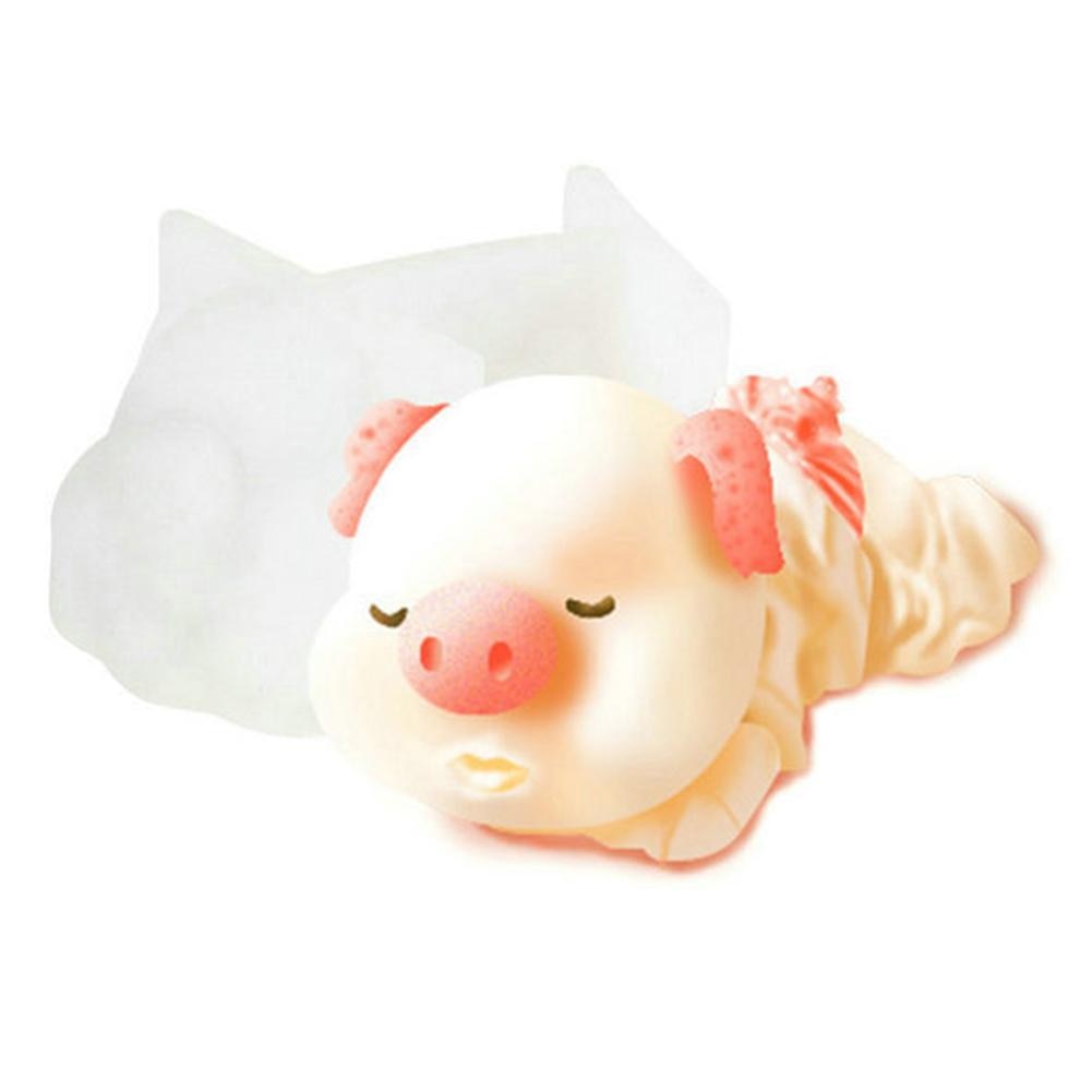 Food 3D Silicone Little Pig Mousse Cake Chocolate Dessert Jelly Shaping Mold Cake Pastry Decorating Molds Clay Cake Maker