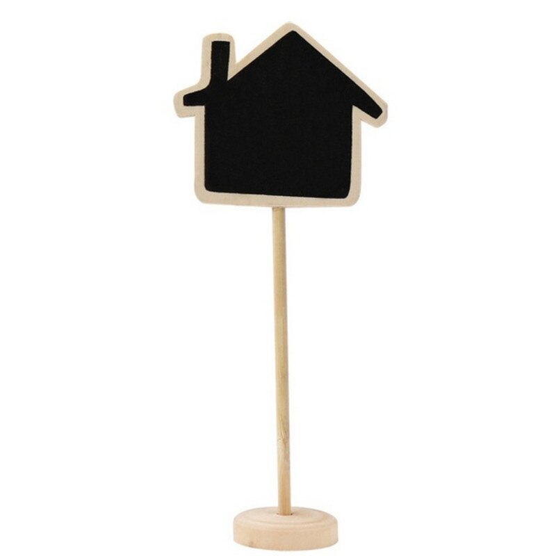 Pizarra pequeña de madera para pizarra, letreros para restaurante, pizarra para escribir, notas, pizarra para pintar, decoración de boda: House