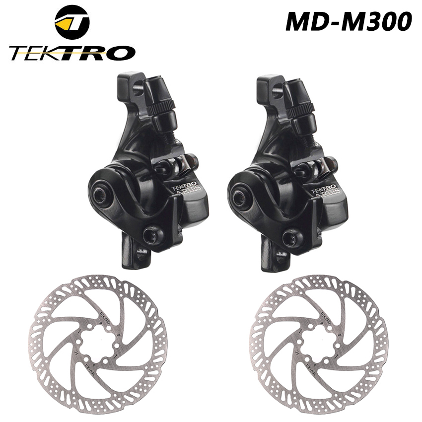 TEKTRO MD-M300 freno de disco de bicicleta de montaña abrazadera de freno mecánico Cable de Control disco de tracción accesorios de aleación de aluminio: Gris claro