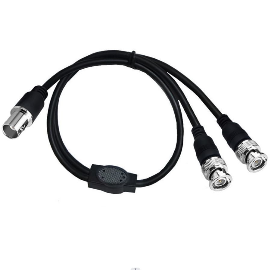 BNC Splitter Cable BNC to Dual BNC Connector Adapter Cable for Cameras and Video Equipment 0.5m