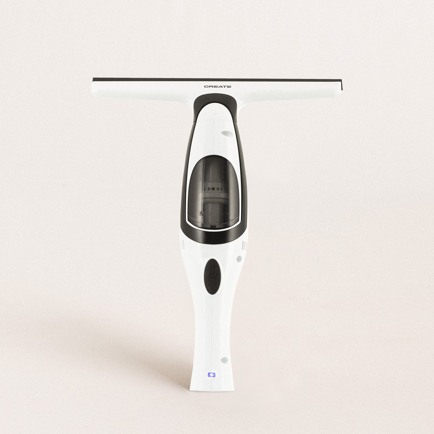 CREATE-WIPE XT, Limpiacristales Ventana Eléctrico, Espejos, Azulejos, Con Labio de Goma Herramienta de Limpieza Extensible hasta 65cm Fácil de Usar