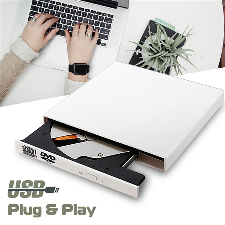External Optical Drive DVD ROM CD RW USB 2.0 CD/DVD Player Combo Reader Write Portatil for Laptop Computer Windows7/8/10