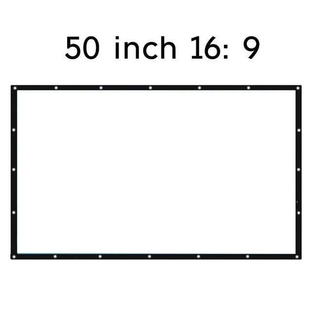 Movie Curtain Projection Screen Movie Cloth Practical Durable Portable Polyester Moisture Proof Home Shade Sail Shelter: Style 3