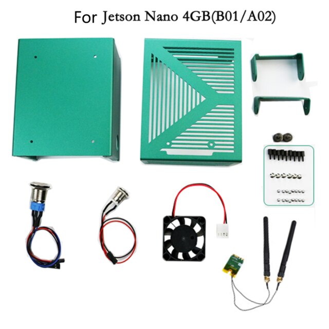 Jetson Nano Aluminum Case for Jetson Nano/Xavier NX: Jetson Nano 4GB Case