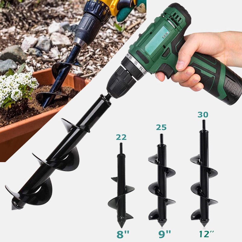 Earth Auger Hole Digger Tools Planting Machine Drill Bit Fence Borer Petrol Post Hole Digger Garden Auger Yard Tool