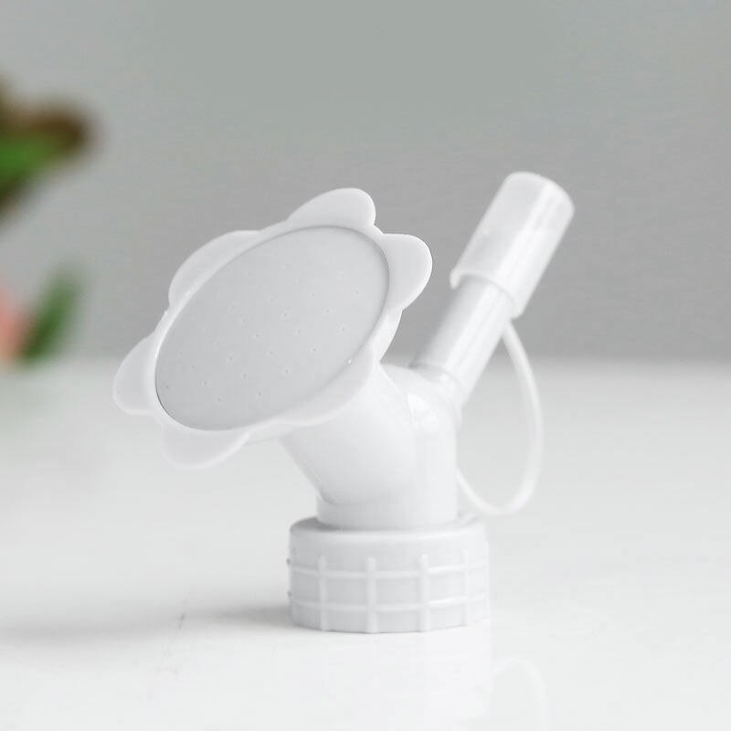 1Pc jardin plante pulvérisation arrosage outil bricolage universel en plastique boisson bouchon de bouteille gicleur buse pomme de douche Portable pulvérisateurs couverture: white