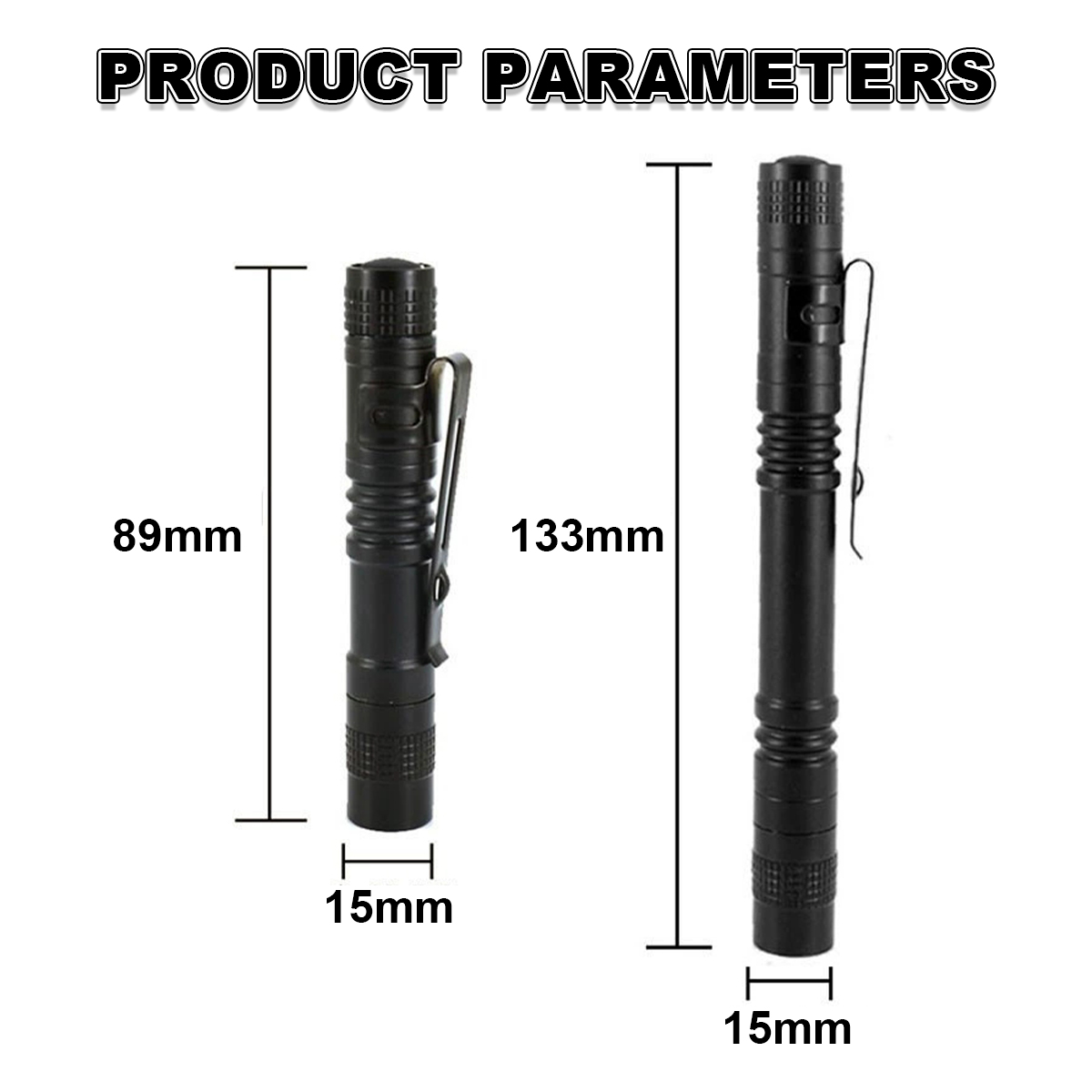 Torche ultraviolette de lampe de poche UV 365nm avec clip à stylo manuel a mené des lampes de poche portables Torches 395nm 365 Nm Nuit d'empreintes digitales