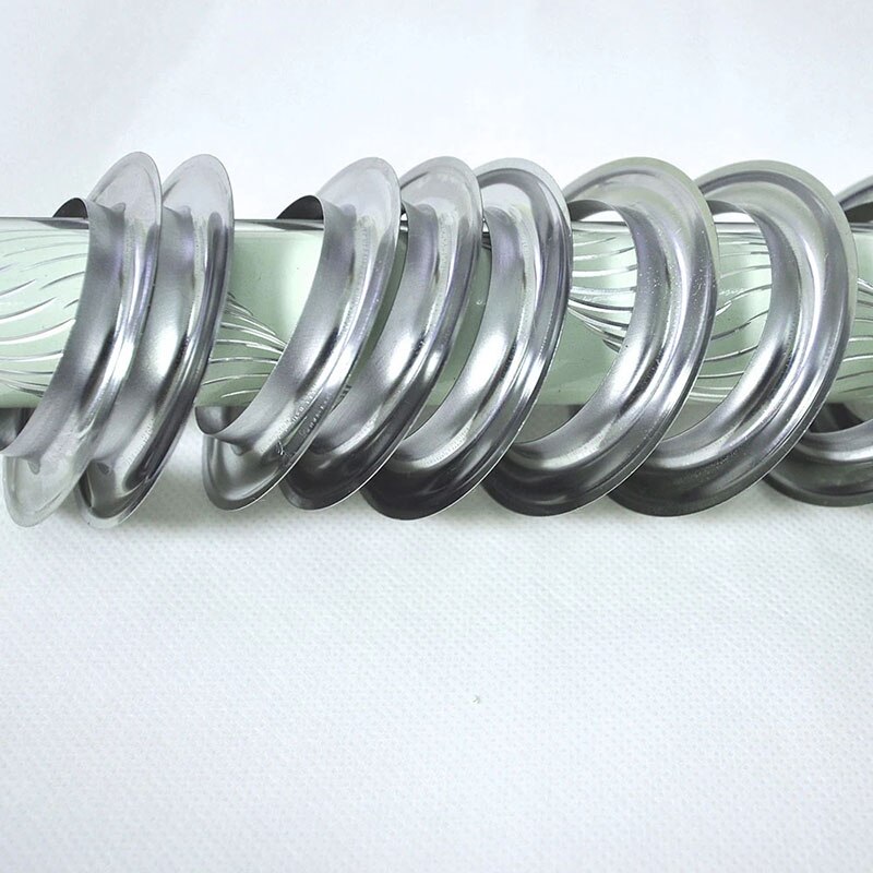 Anillos de Metal plateados para cortina colgante superior, , ojales de Metal baratos, accesorios de ojal