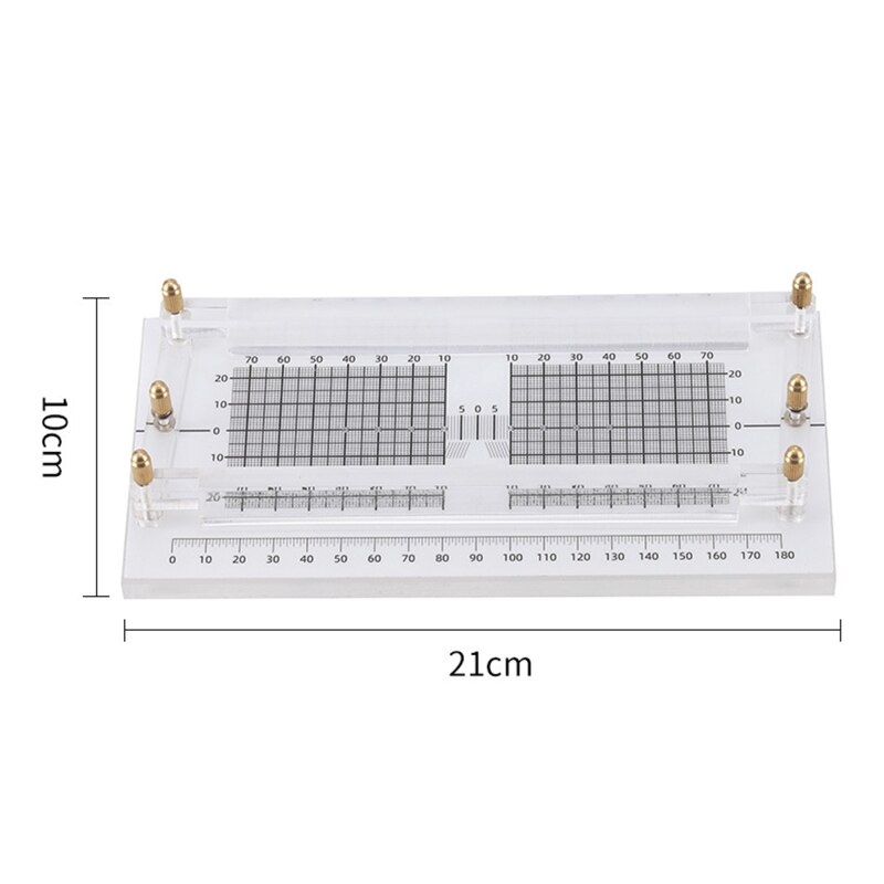 Gafas de único, instrumento de medición paralelo, ABS, regla de paralelismo, prueba de equilibrio de distancia/altura